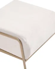 Garden Chair NIMIS with Ottoman Light Beige_1055702
