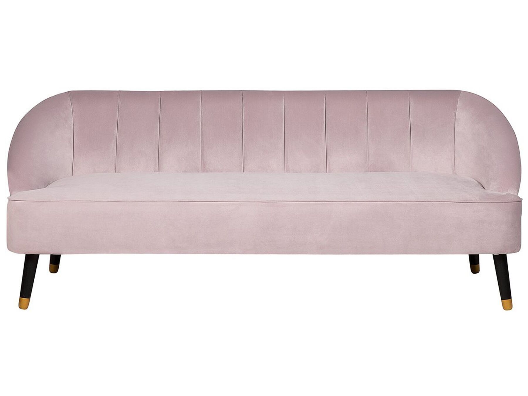 3 Seater Velvet Sofa Pink ALSVAG_732231