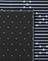 Teppich marineblau 80 x 300 cm geometrisches Muster Kurzflor CHARVAD_831715