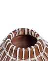 Decoratieve vaas bruin terracotta 22 cm KLUET_849887