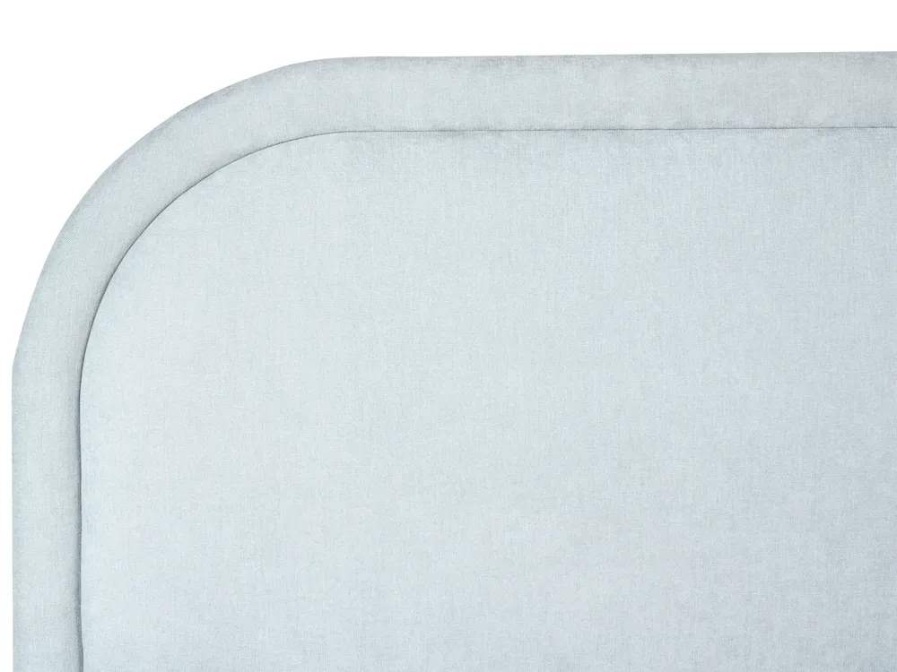 Ottoman Bed QUILLIEN Chenille Light Blue 180 x 200 cm (EU Super King)_989866