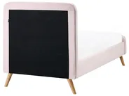 Bed Velvet RENNES 90 x 200 cm (EU Single) Pastel Pink_1068265