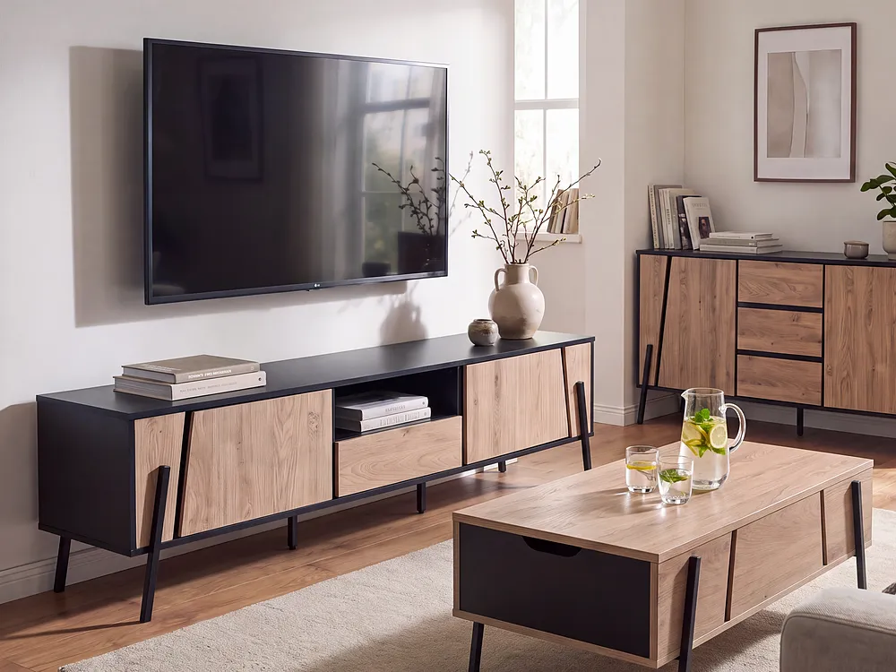 TV Stand BLACKPOOL Brown/ Black_1151130