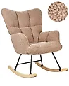 Rocking Chair OULU Boucle Sand Beige