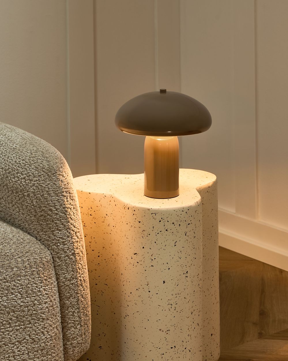 Lampe à poser SANYA Métal Beige