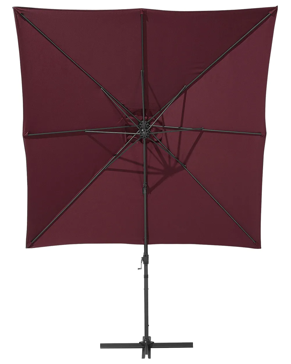 Parasol ogrodowy na wysięgniku 250 cm MONZA Burgundowy_699838