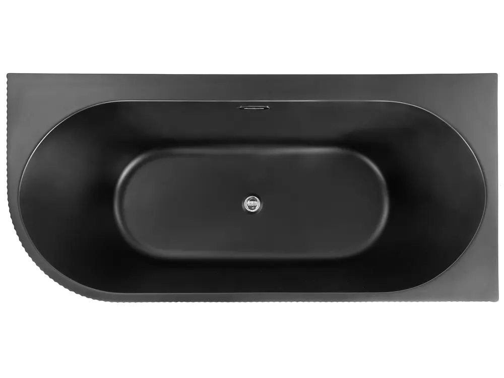 Corner Bath GOCTA 1700 x 800 mm Black Left Hand_879124