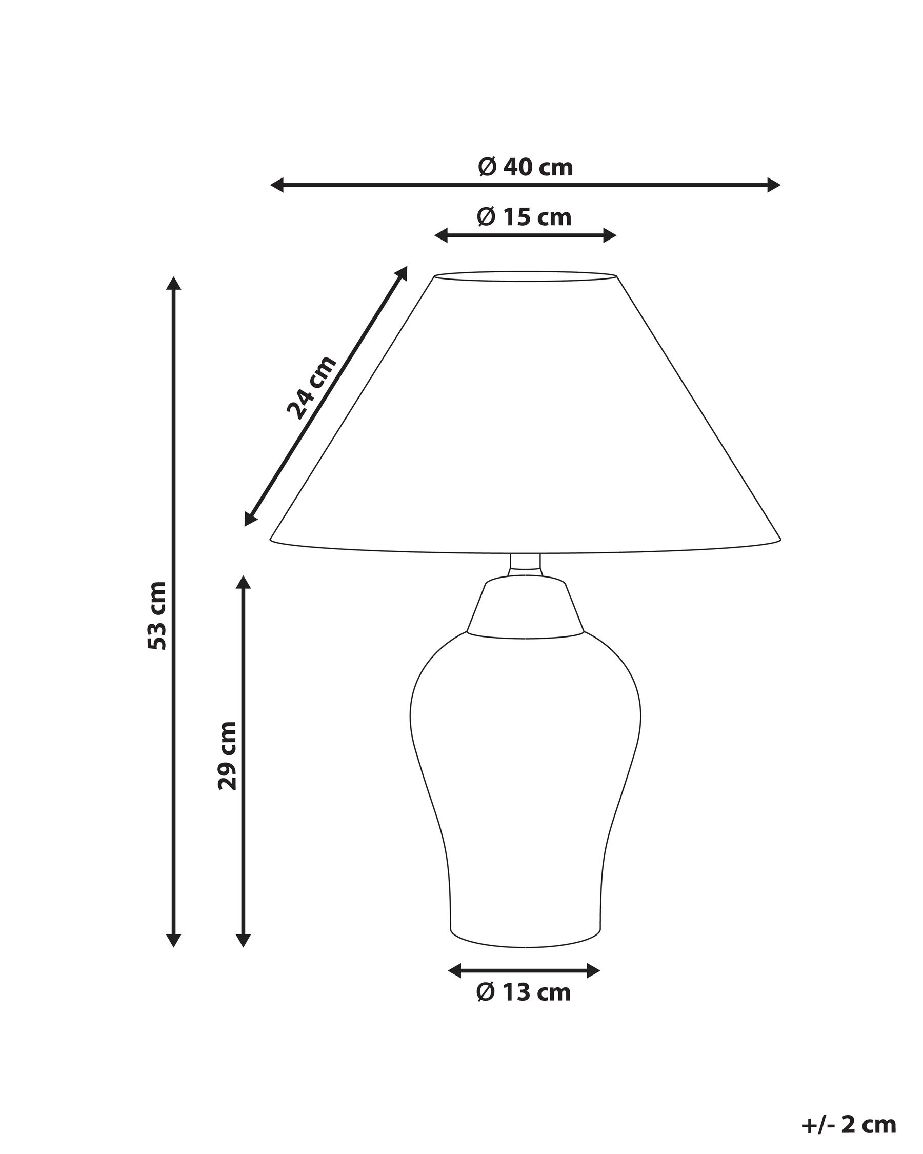 Table Lamp MORACA Porcelain White/ Blue_980422