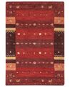 Alfombra gabbeh de lana rojo oscuro/naranja/amarillo 160 x 230 cm SINANLI_855916