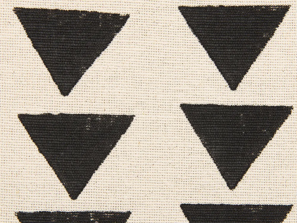Sierkussen CERCIS 45 x 45 cm Katoen Beige geometrisch patroon_838600