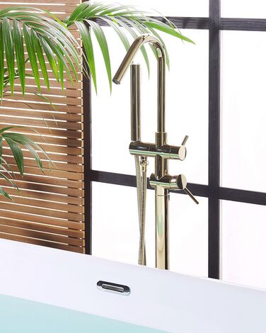 Freestanding Bath Mixer Tap Gold VICTORIA