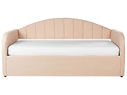 Trundle Bed Boucle EYBURIE 90 x 200 cm (EU Single) Peach Pink_907134