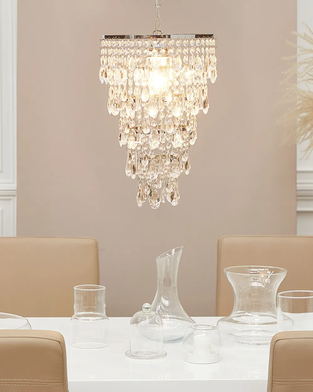 Ljuskrona ENTWASH Metall Silver