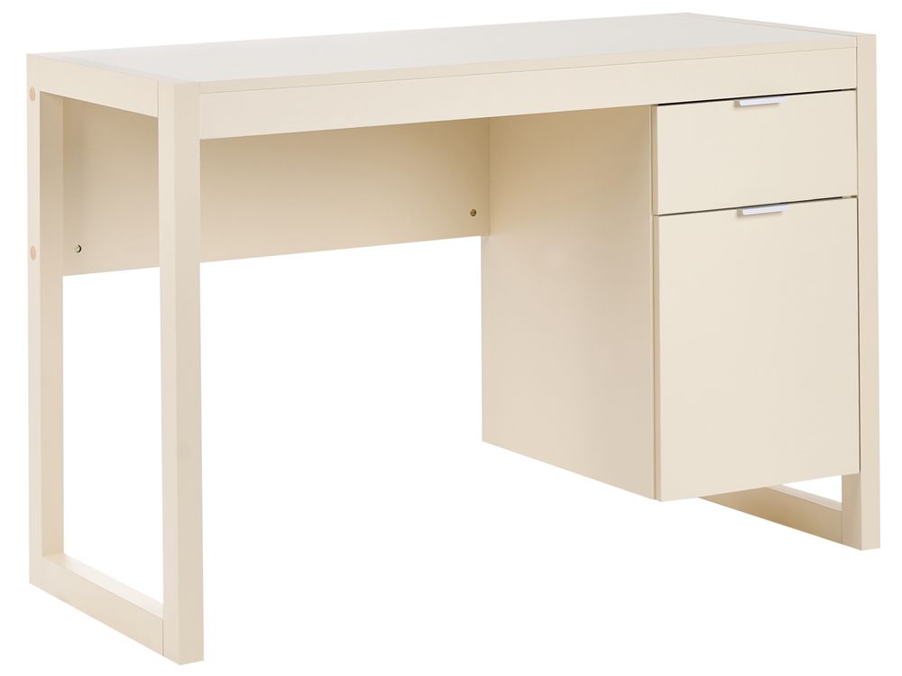 Biurko JOHNSON 112 cm 50 cm Jasnobeżowy