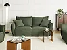 Sofa 3 Seater KUNES Fabric Green