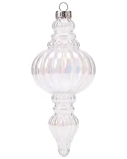 Conjunto de 12 bolas de Navidad ICEFROST Vidrio Plateado_1192200