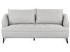 Sofa 3 Seater HOBRO Fabric Light Grey
