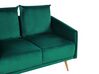 Set divani in velluto verde smeraldo 5 posti MAURA_788825