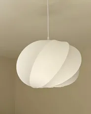 Pendant Lamp MAQUINE Faux Silk White_1022611