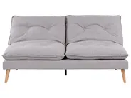 Sofa Bed 3 Seater YILA Fabric Grey_1056298
