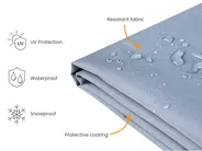 Rain Cover CHUVA 160 cm 160 cm 90 cm Grey_929759