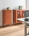 Storage Unit HURON Metal Golden Brown