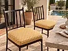 Set of 2 Garden Chair Cushions FIJI 29 x 38 cm Yellow