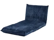 Divano letto singolo LYSEKIL Velluto a coste Blu_1043344