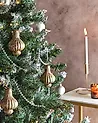 Set of 8 Baubles BRILLANT Glass Green