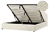 Ottoman Bed QUILLIEN Boucle Light Beige 160 x 200 cm (EU King Size)