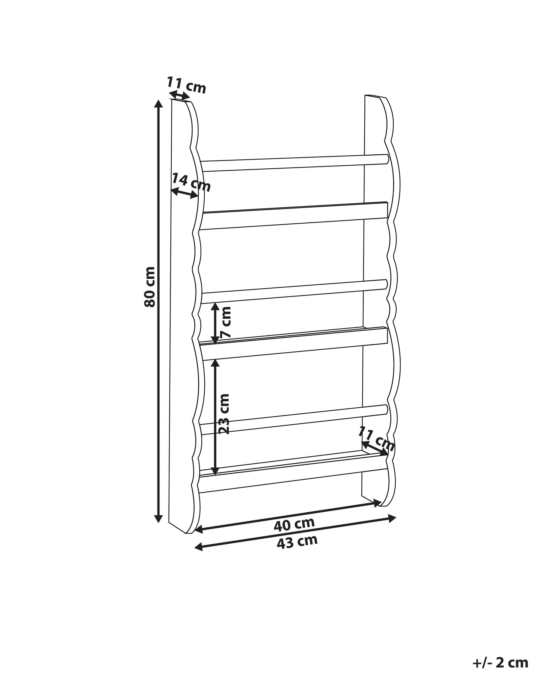Wall Bookshelf Pastel Pink RIGOLET_949279
