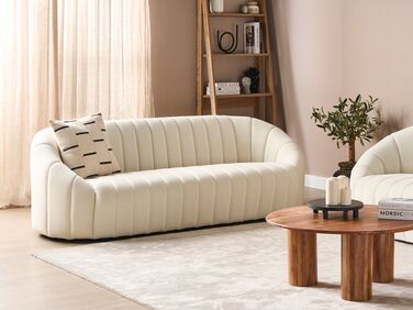 3 Seater Velvet Sofa Off-White MALUNG