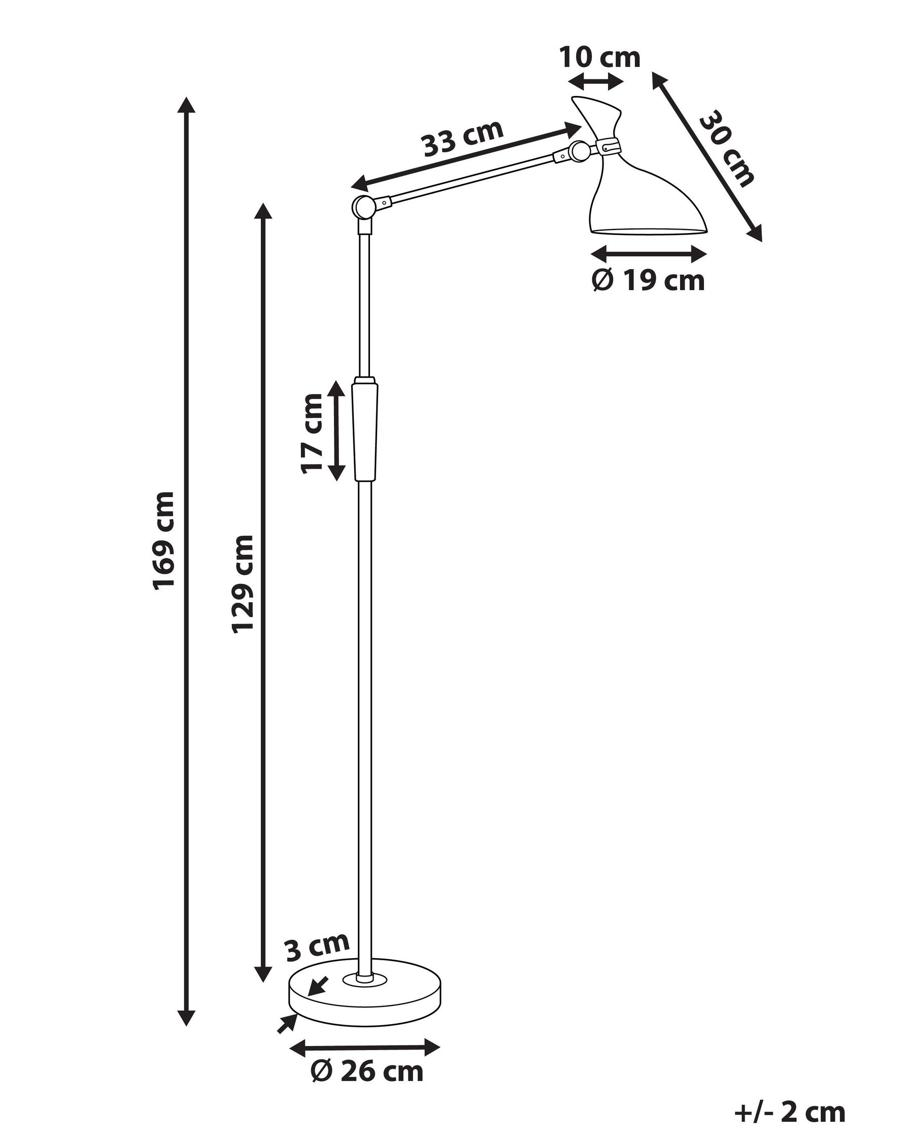 LED Floor Lamp ANDROMEDA with Dimmer Metal Silver_867331