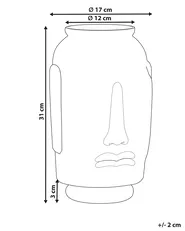 Wazon dekoracyjny SAMBAR 31 cm Szkło Niebieski_823724