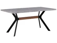 Dining Table BENSON Grey Concrete Effect 160 cm 90 cm_755584