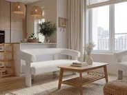 Sofa 2 Seater ILBRO Boucle Off-White_1059112