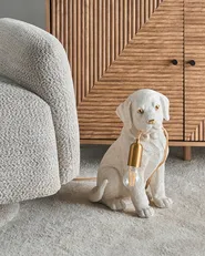Lampada da tavolo Cane LUCKY Bianco_1066574