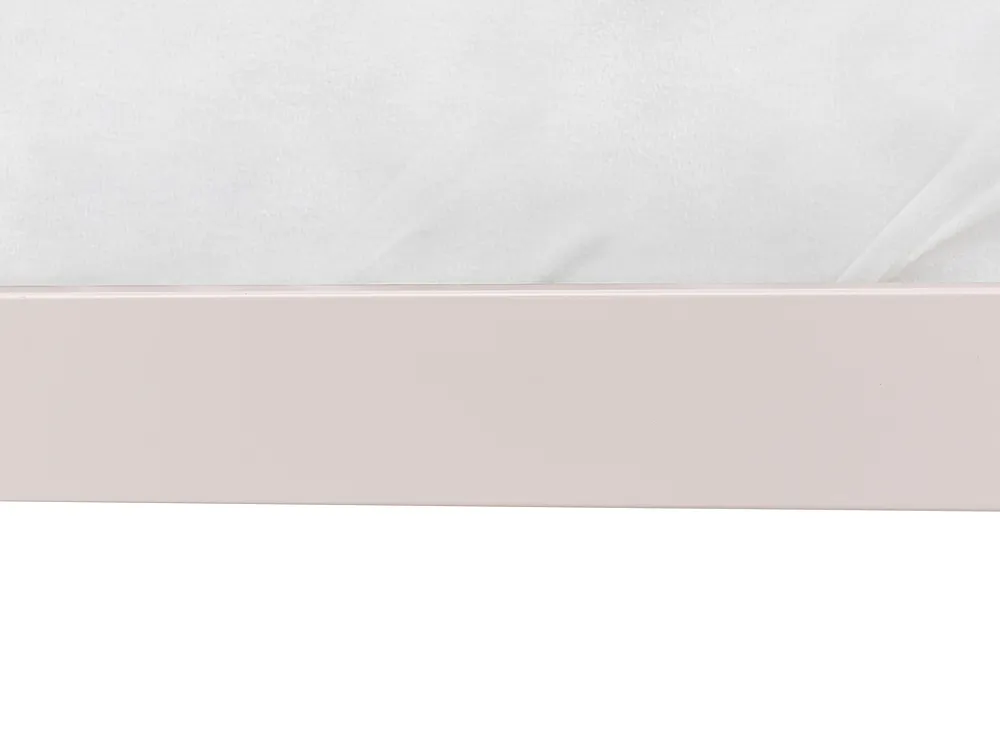 Łóżko Metal CUSSET 120 x 200 cm Jasnobeżowy_1162062