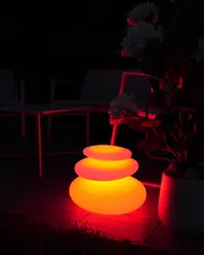 Lampada da tavolo LED per esterni GLENNS con telecomando Bianco_1148739