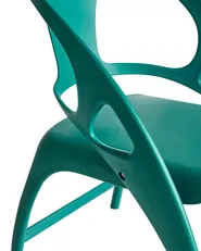Set of 4 Garden Chairs NEMI Folding Teal_990630