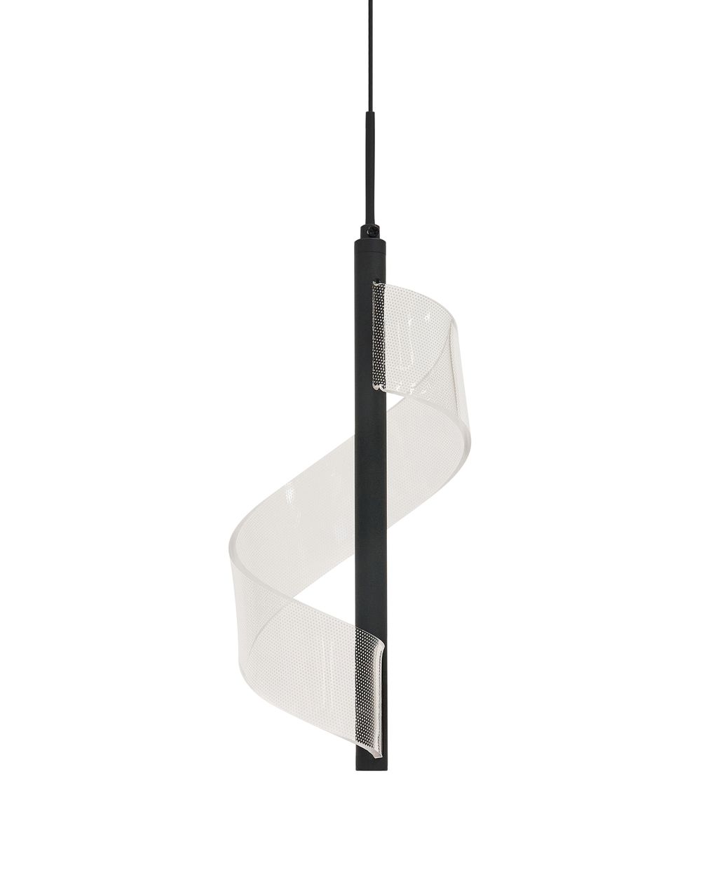 Lampadario a LED SARELA Metallo Nero