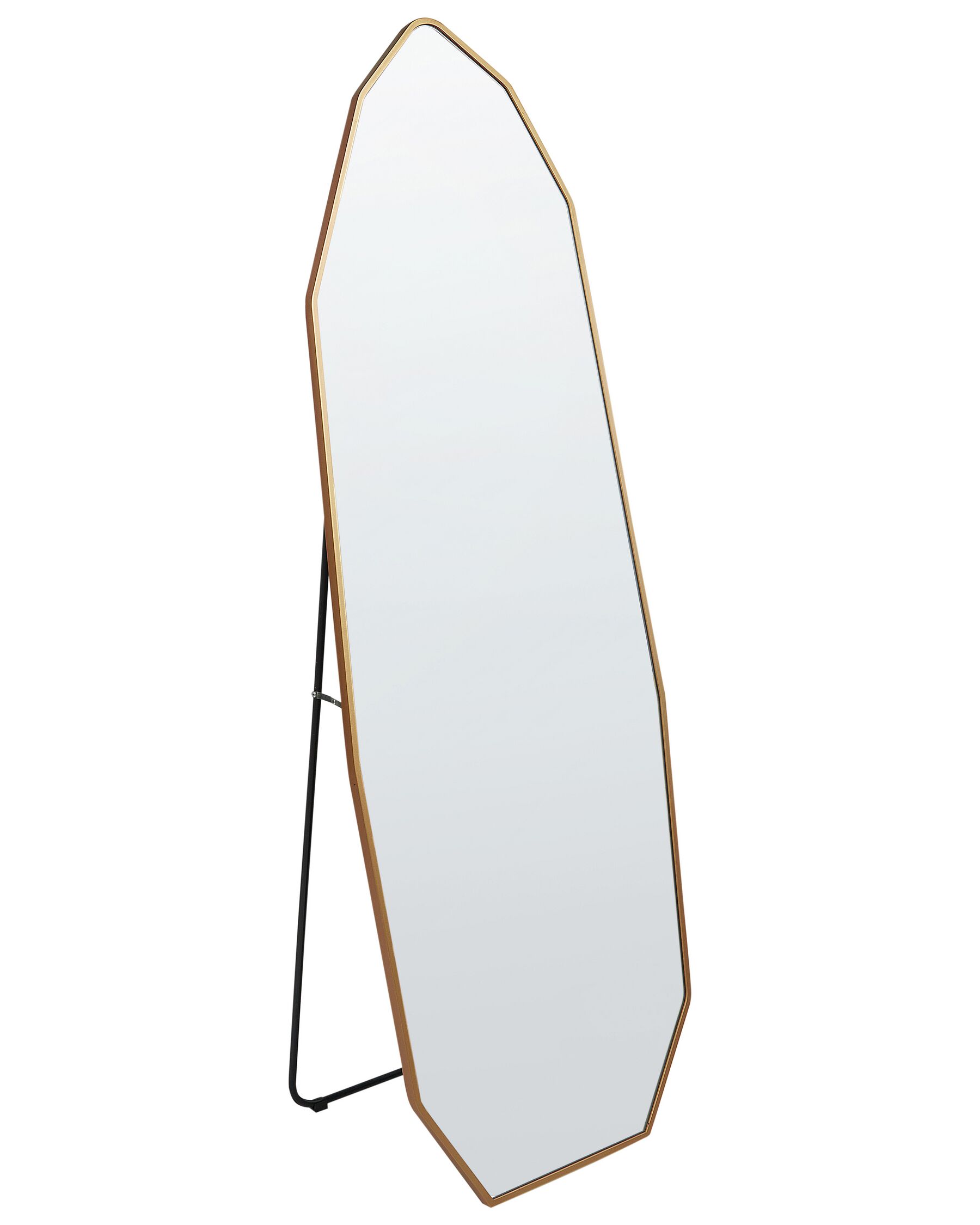 Metal Standing Mirror 49 x 165 cm Gold TARTAS_914883