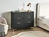 6 Drawer Chest WALCOTT Black