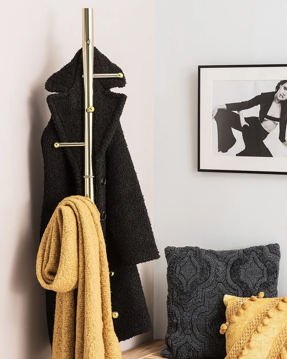 Coat Stand CLOVIS Gold