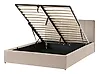 Ottoman Bed DREUX Velvet Taupe 140 x 200 cm (EU Double)