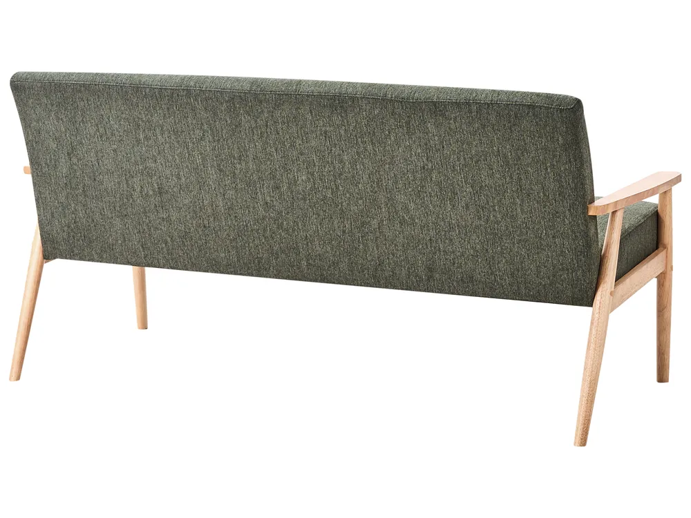 Living Room Set 6 Seater ESRUM Fabric Light Brown/ Green_1015878