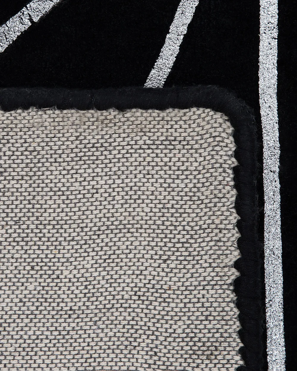 Tappeto SIBEL Nero 160 x 230 cm Viscosa_762613