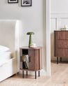 Bedside Table BRADLEY Dark Brown