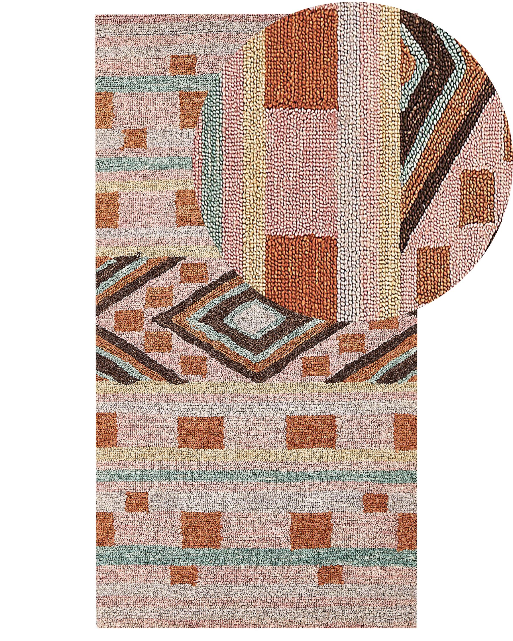 Tapis en laine 80 x 150 cm multicolore YOMRA_836391