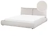 Bed Corduroy VINAY 180 x 200 cm (EU Super King) Light Beige